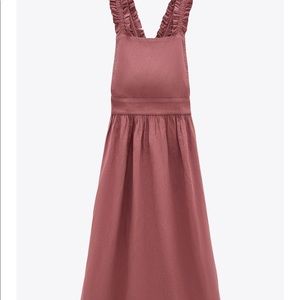 Zara Strap Pinafore Dress - Medium